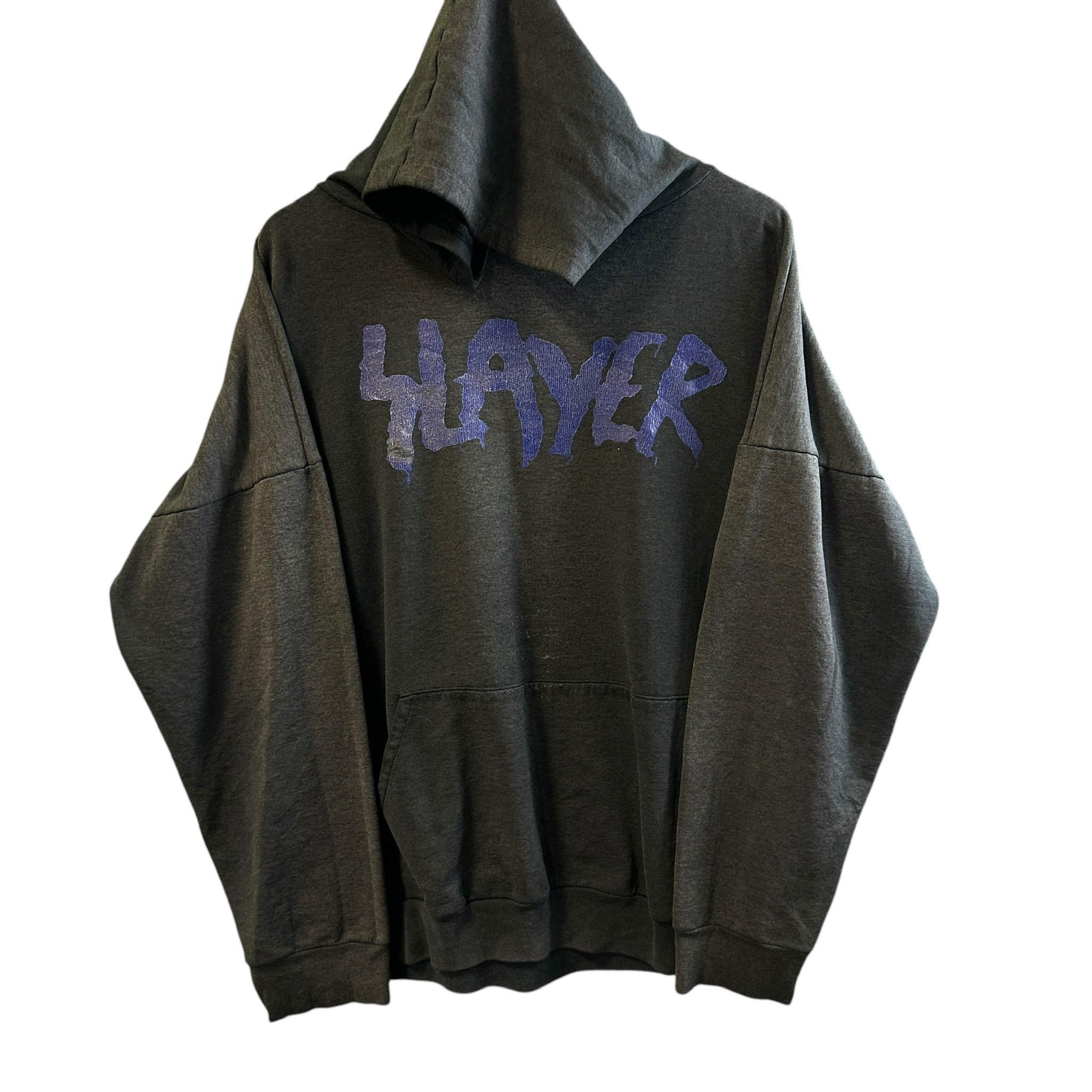 Vintage Slayer Hoodie Sweatshirt 90s Faded size xl