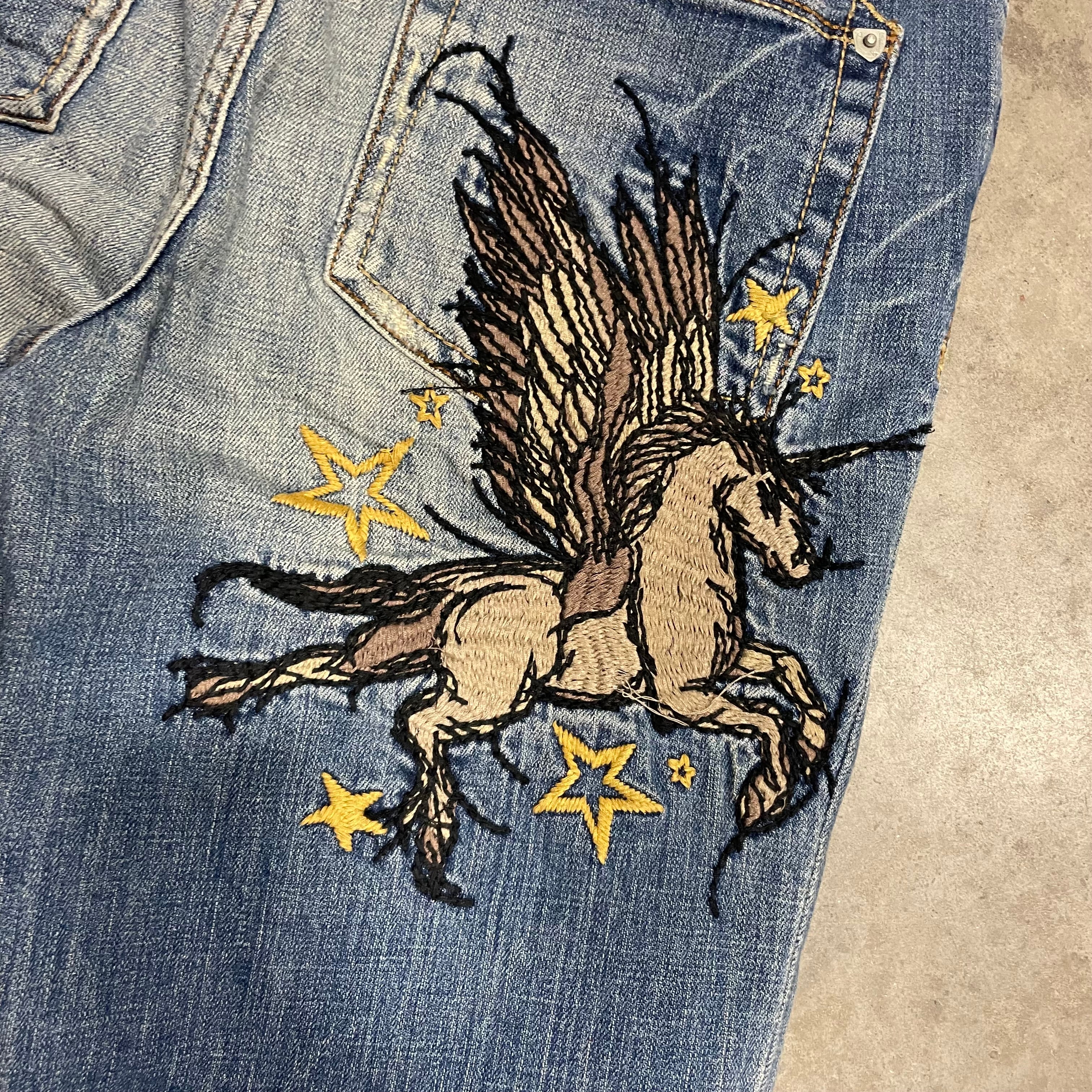 Vintage y2k Denim Jeans Unicorn size 30