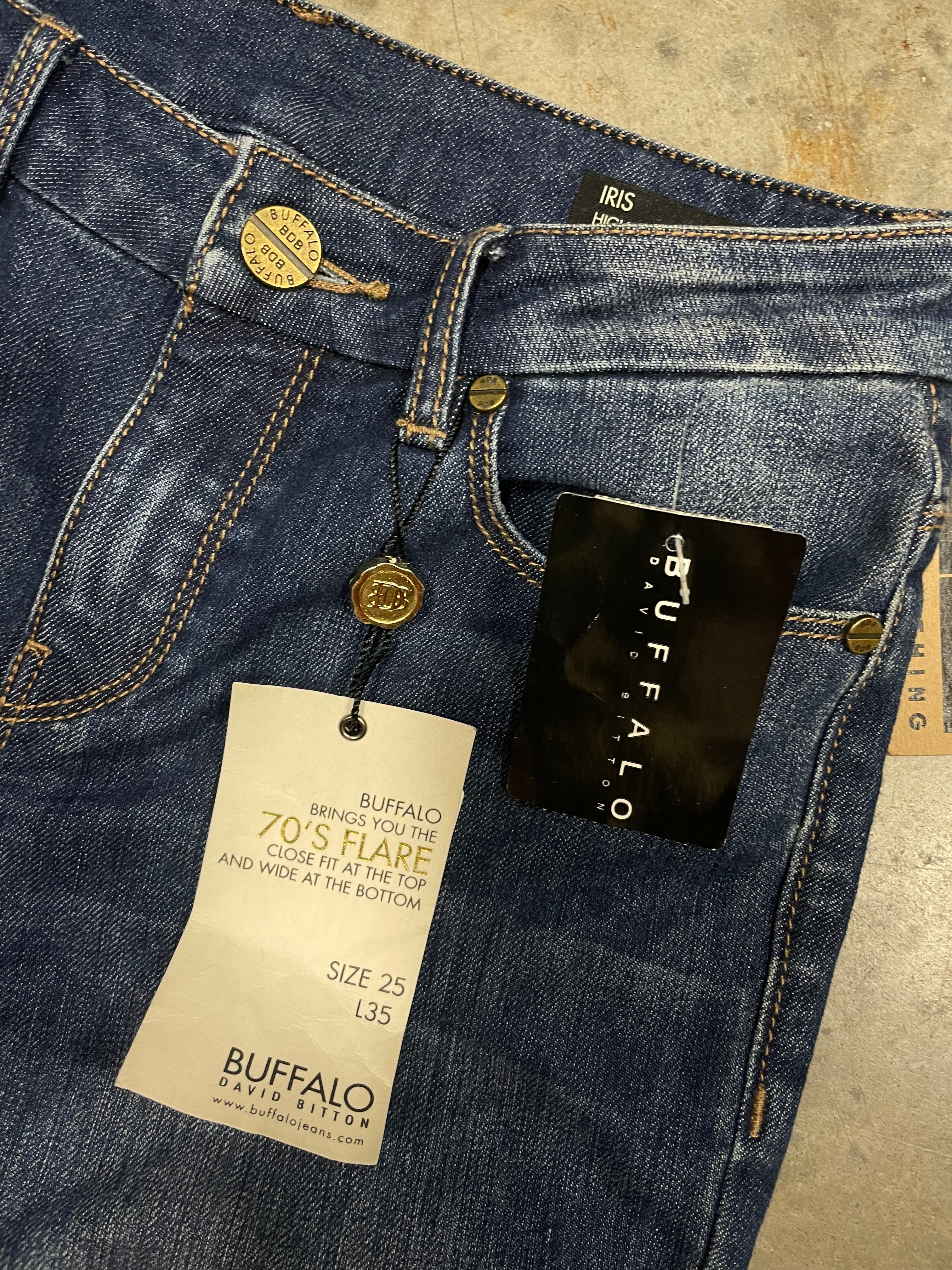 Vintage Y2k Denim Buffalo David Bitton size 25 Deadstock