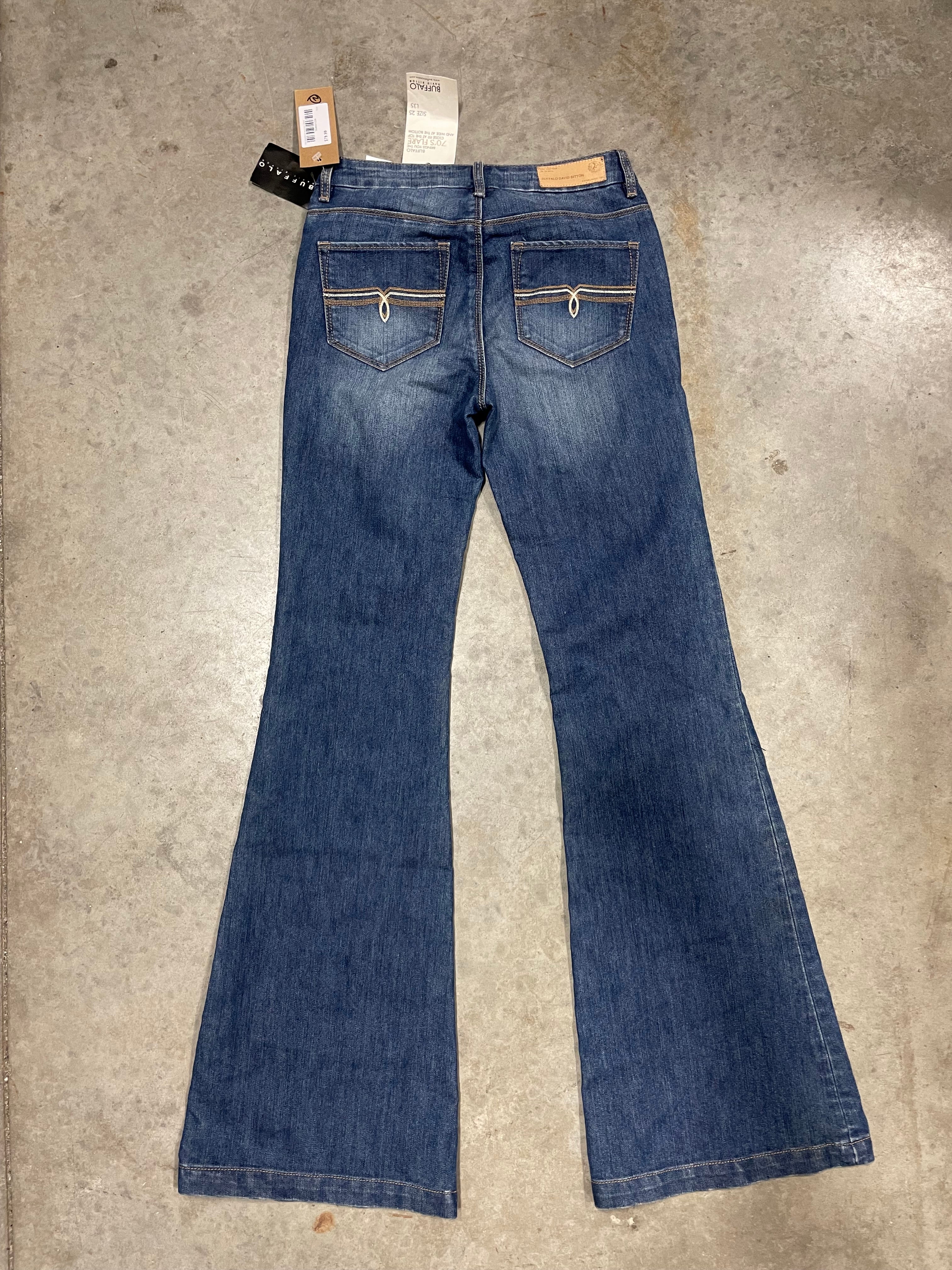 Vintage Y2k Denim Buffalo David Bitton size 25 Deadstock