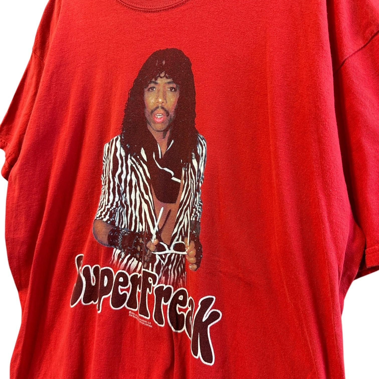 Vintage Rick James 2004 Superfreak Music Red T Shirt size XL