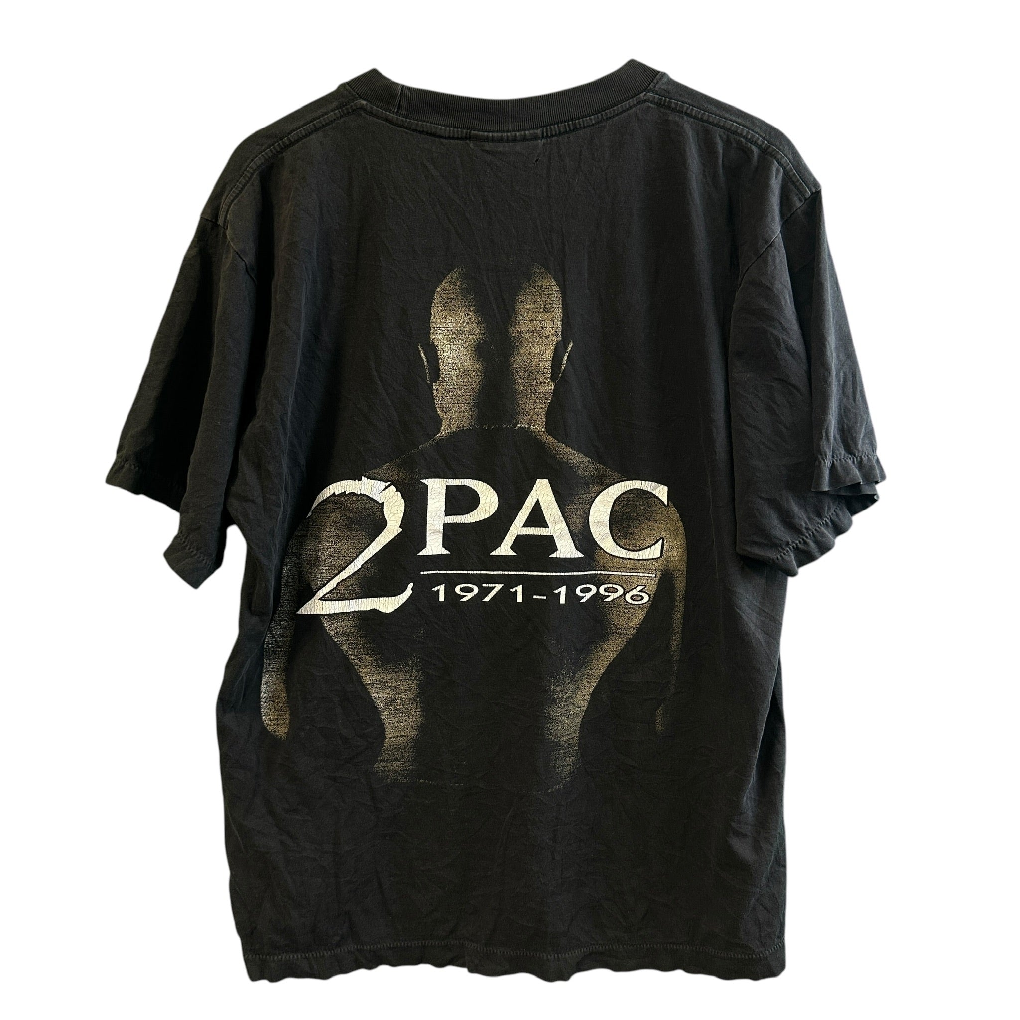 Vintage Tupac 2 Pac Bootleg Memorial Rap Tshirt 1996 size xl