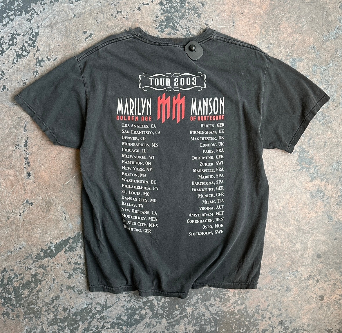 Marilyn manson t shirt h best sale