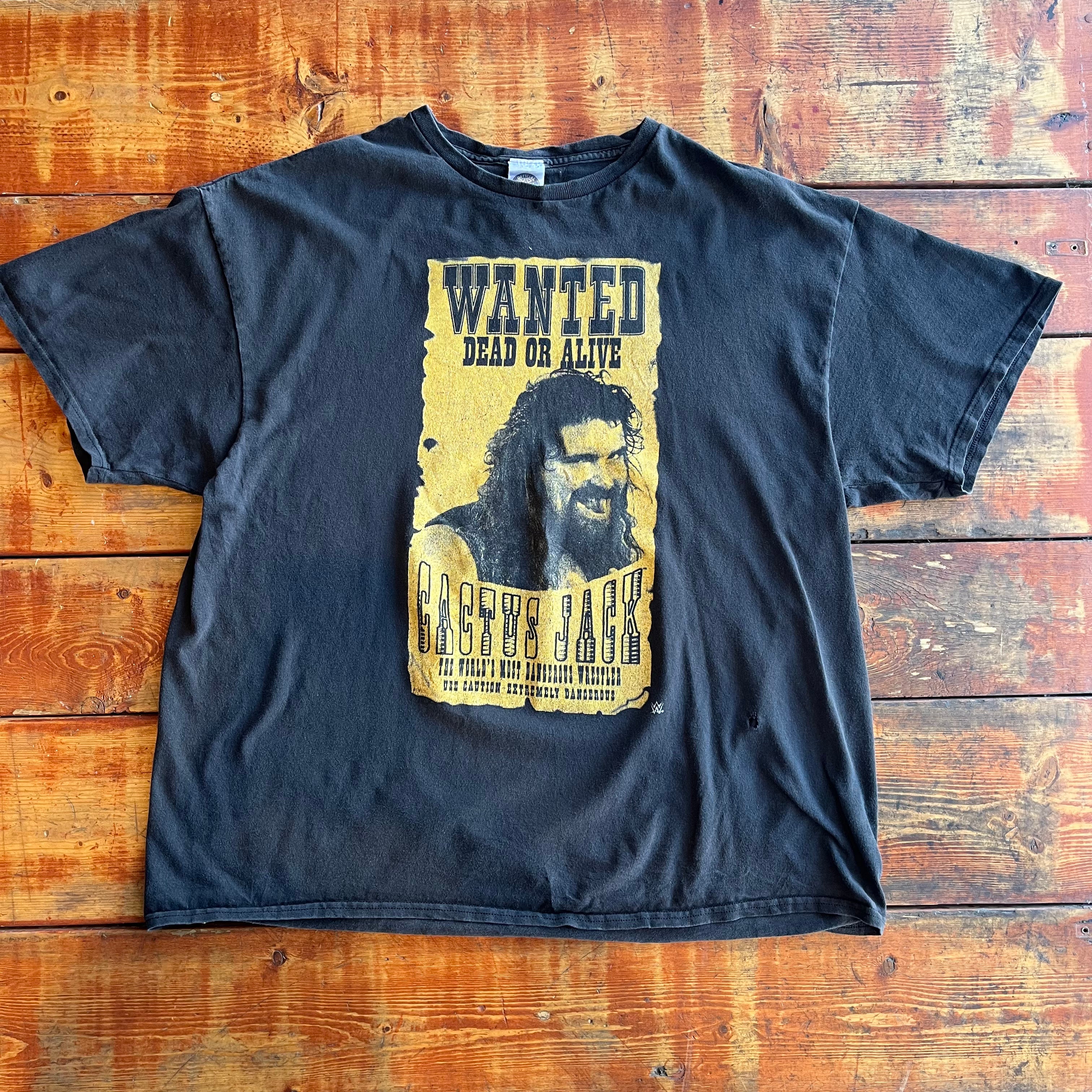 2017 WWE Cactus Jack - Wanted Dead or Alive T-Shirt (XXL)