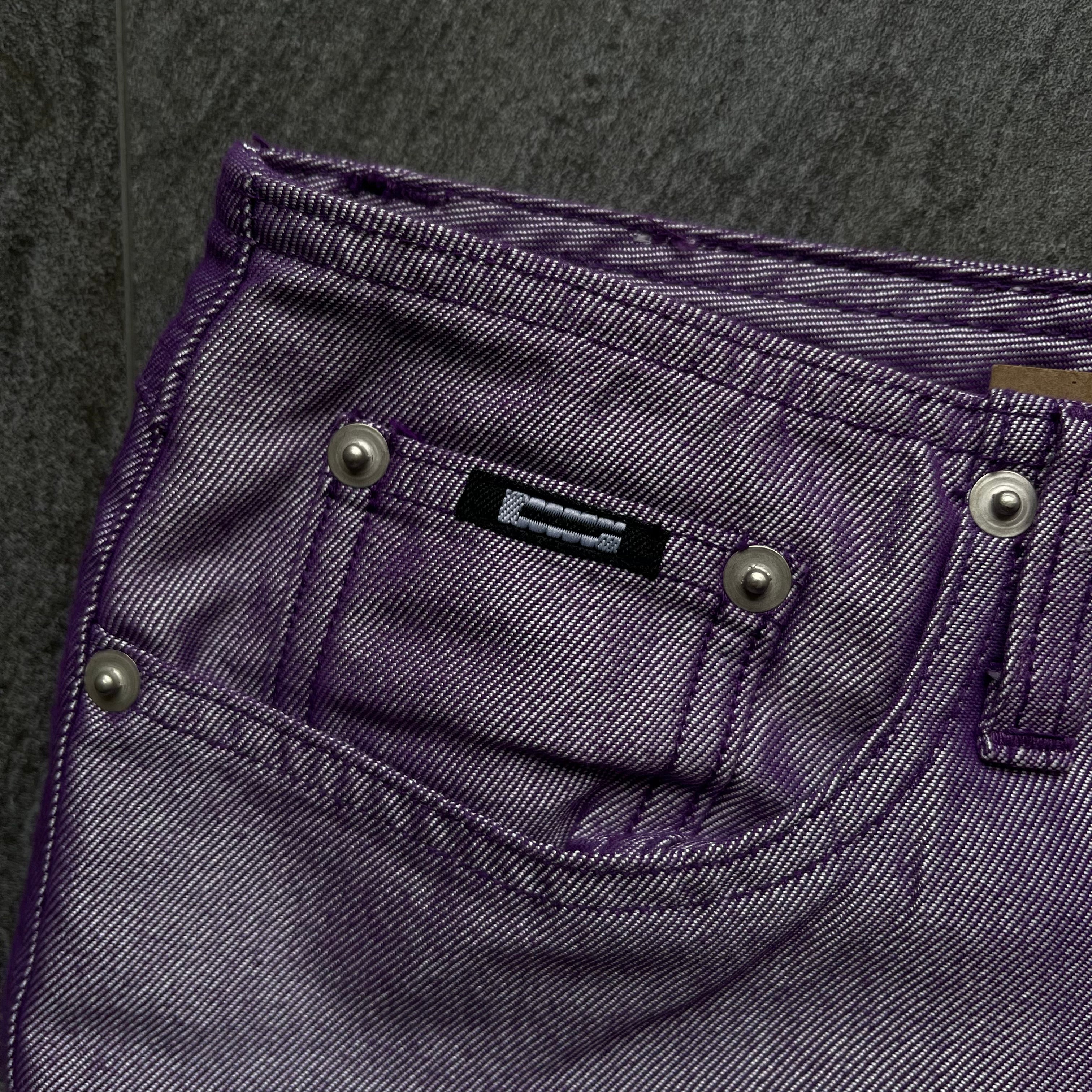 Vintage y2k DEADSTOCK Gasoline Purple Iridescent Jeans