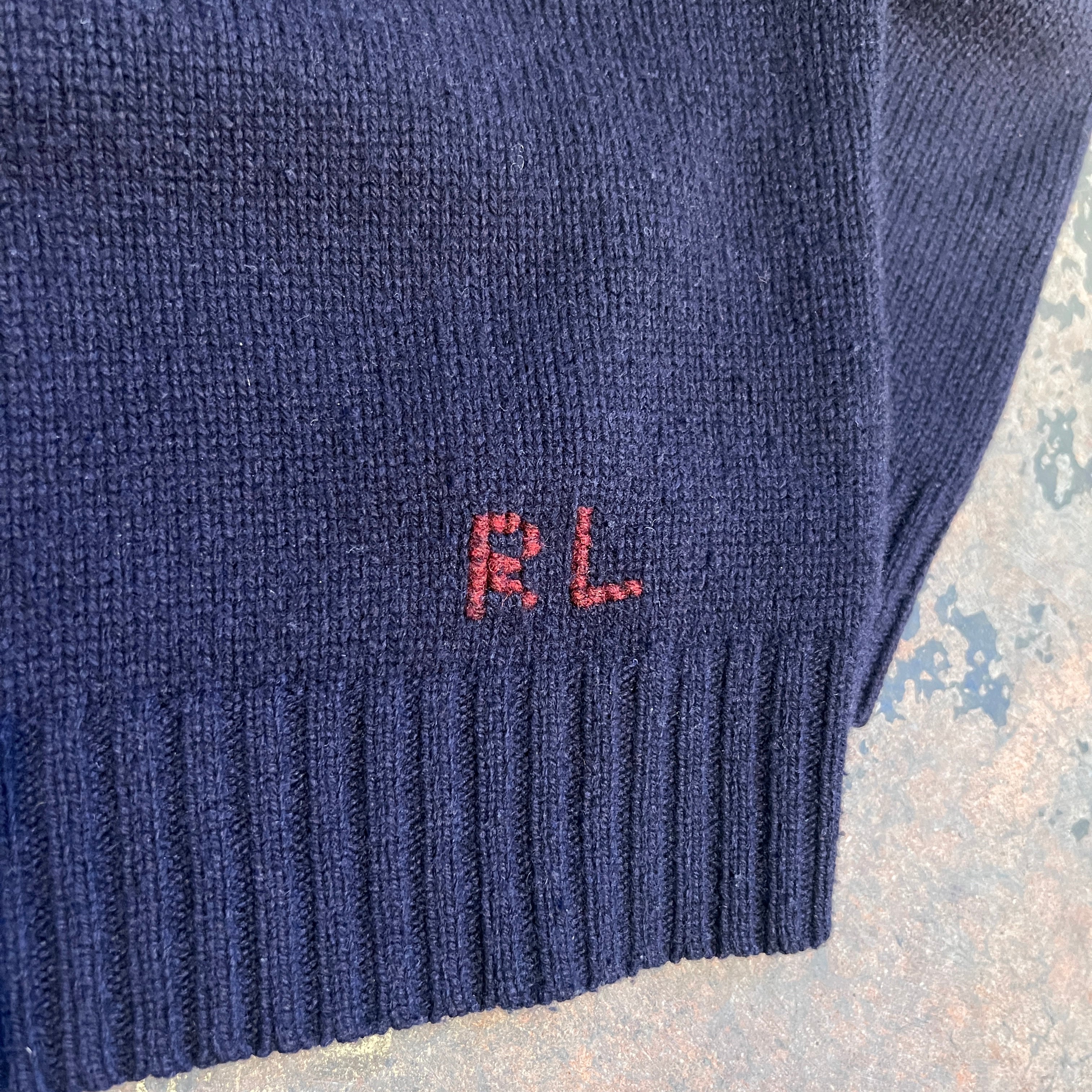 Polo Ralph Lauren Argyle Bear Sweater Size XL