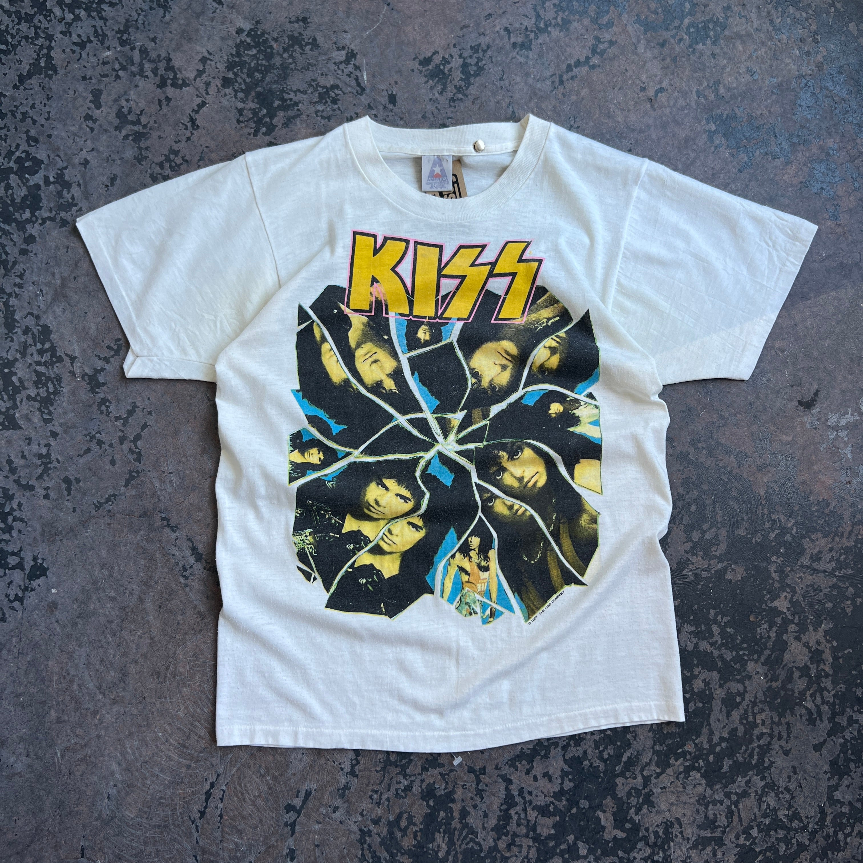 1987 Kiss Crazy Nights Tour T-Shirt Size L
