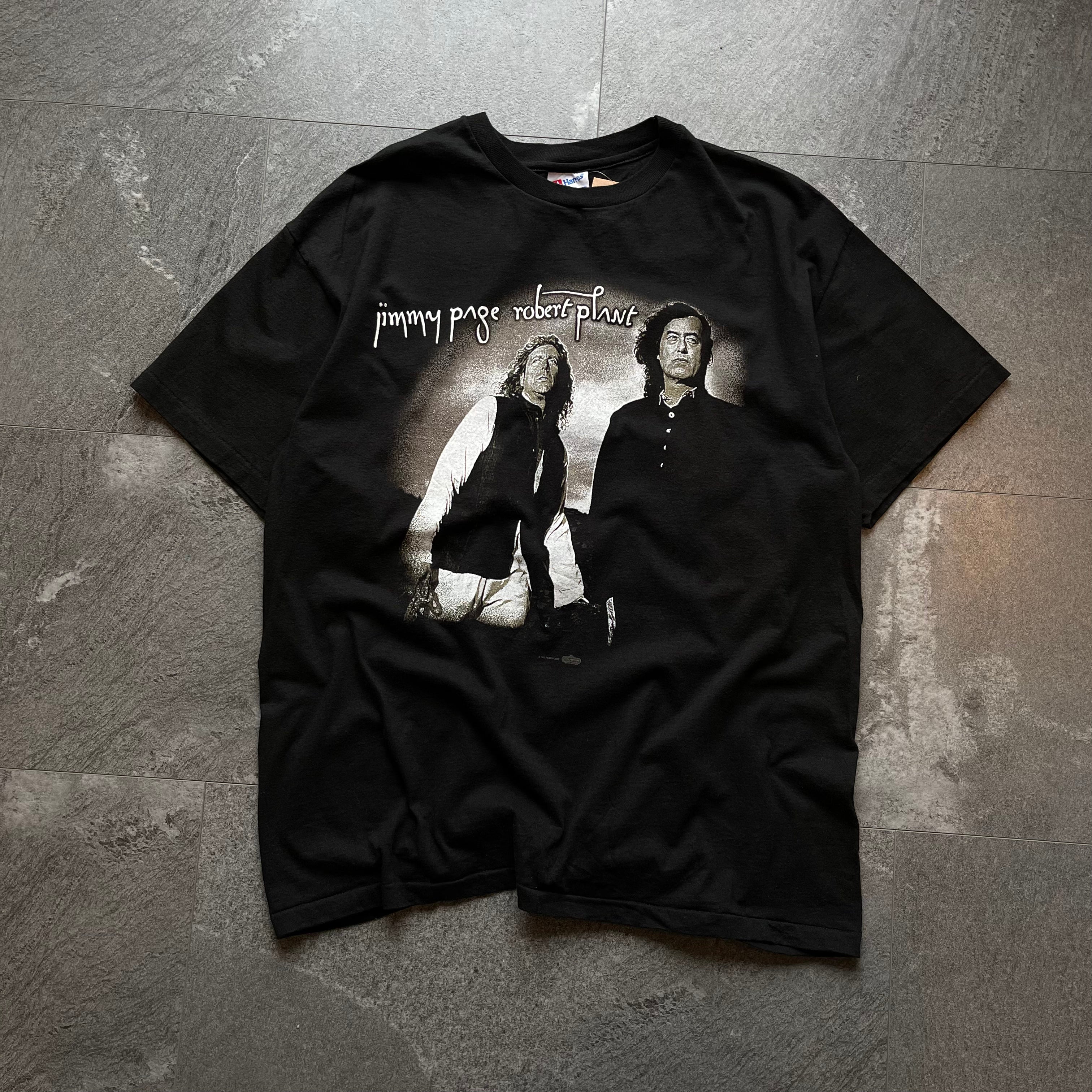 Vintage Jimmy Page, Robert Plant T-shirt size-XL