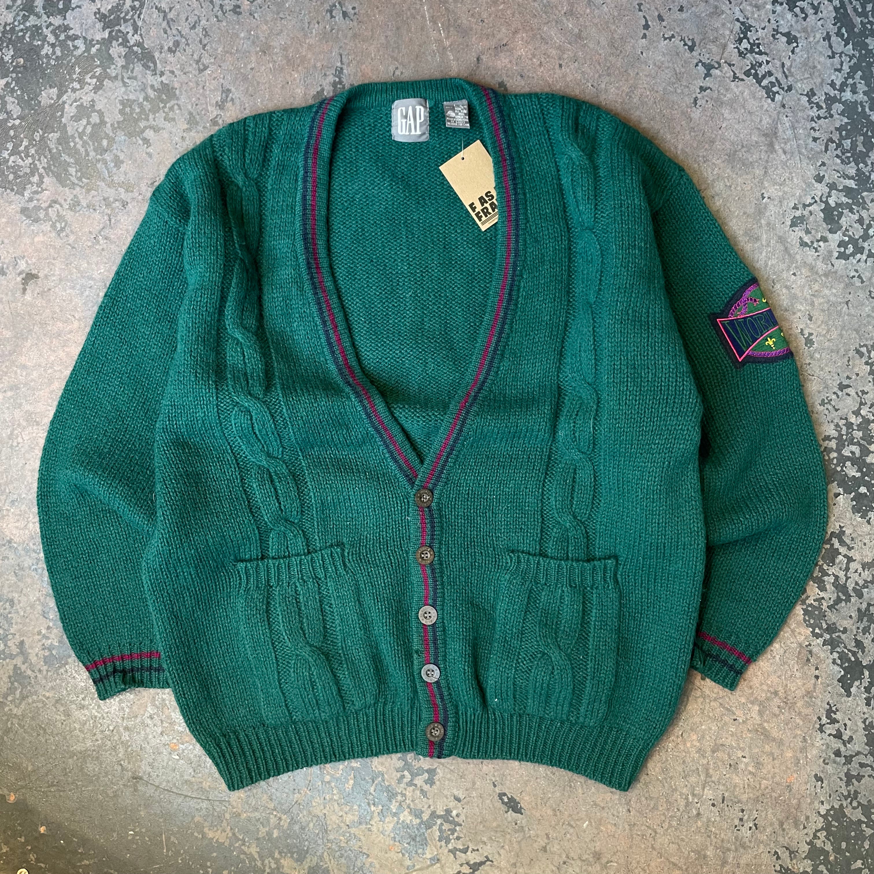 Vintage GAP Green Cardigan (Large)