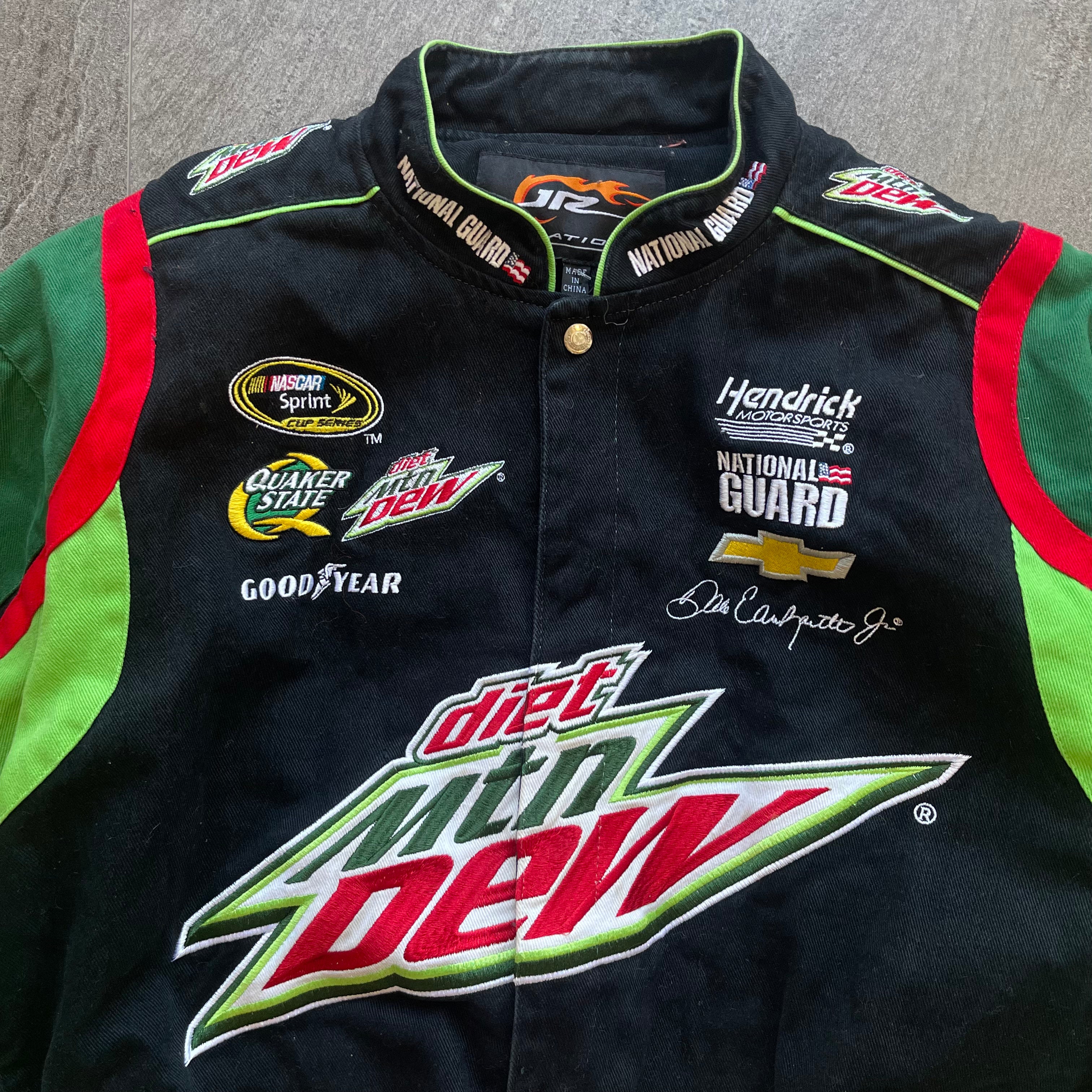 Vintage Nascar Diet Mountain Dew Racing Jacket Size-XXL