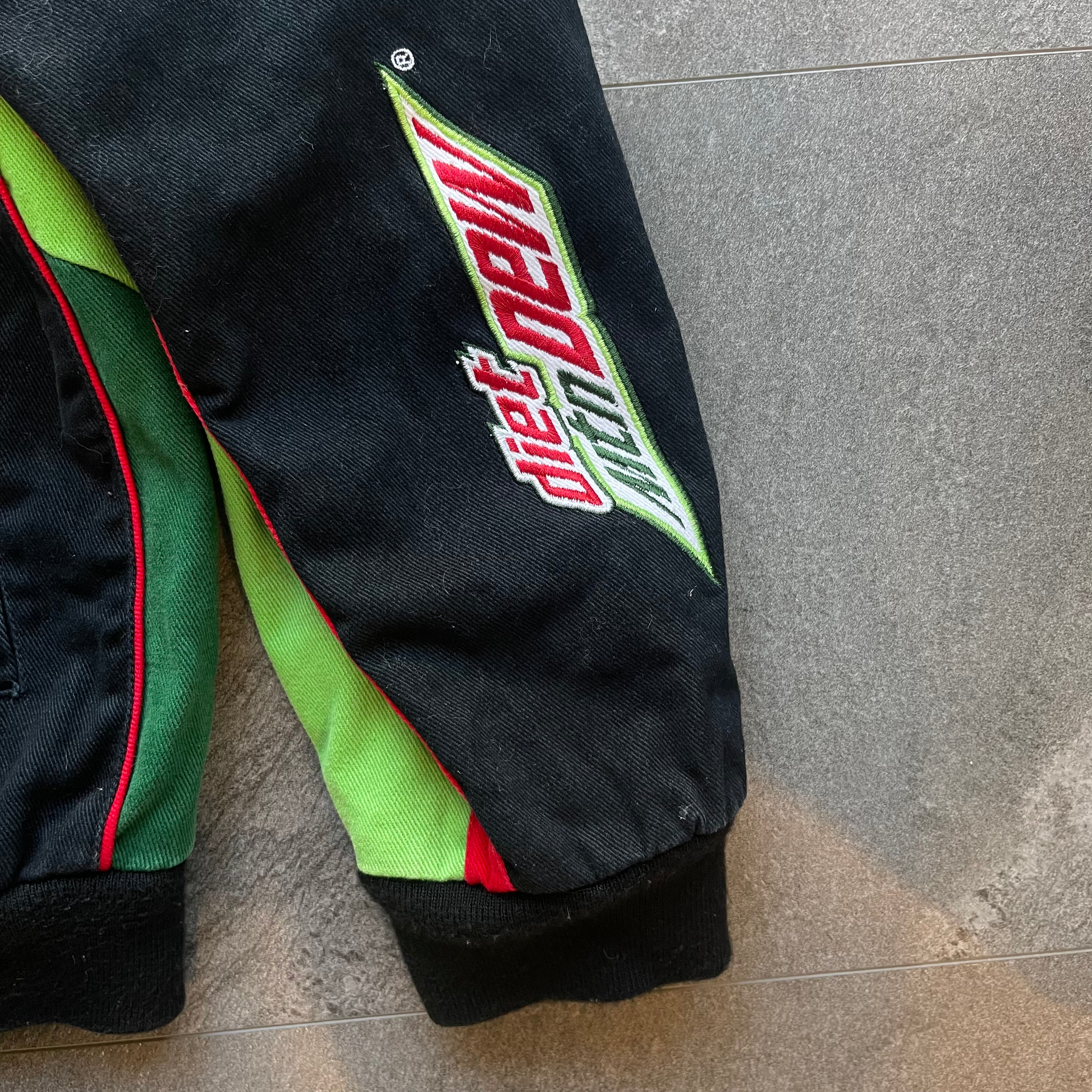 Vintage Nascar Diet Mountain Dew Racing Jacket Size-XXL