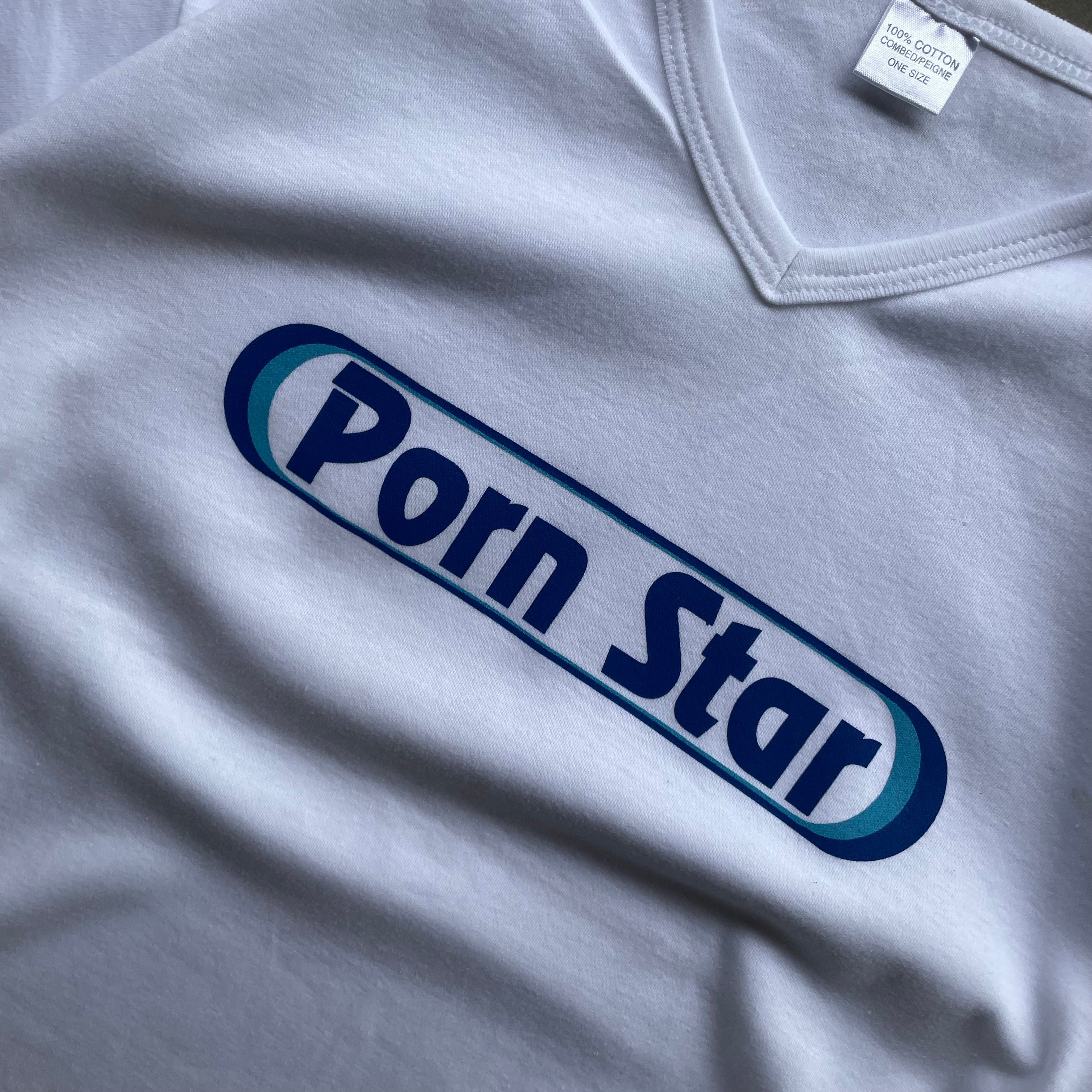 Vintage "Porn Star" 70's style t-shirt