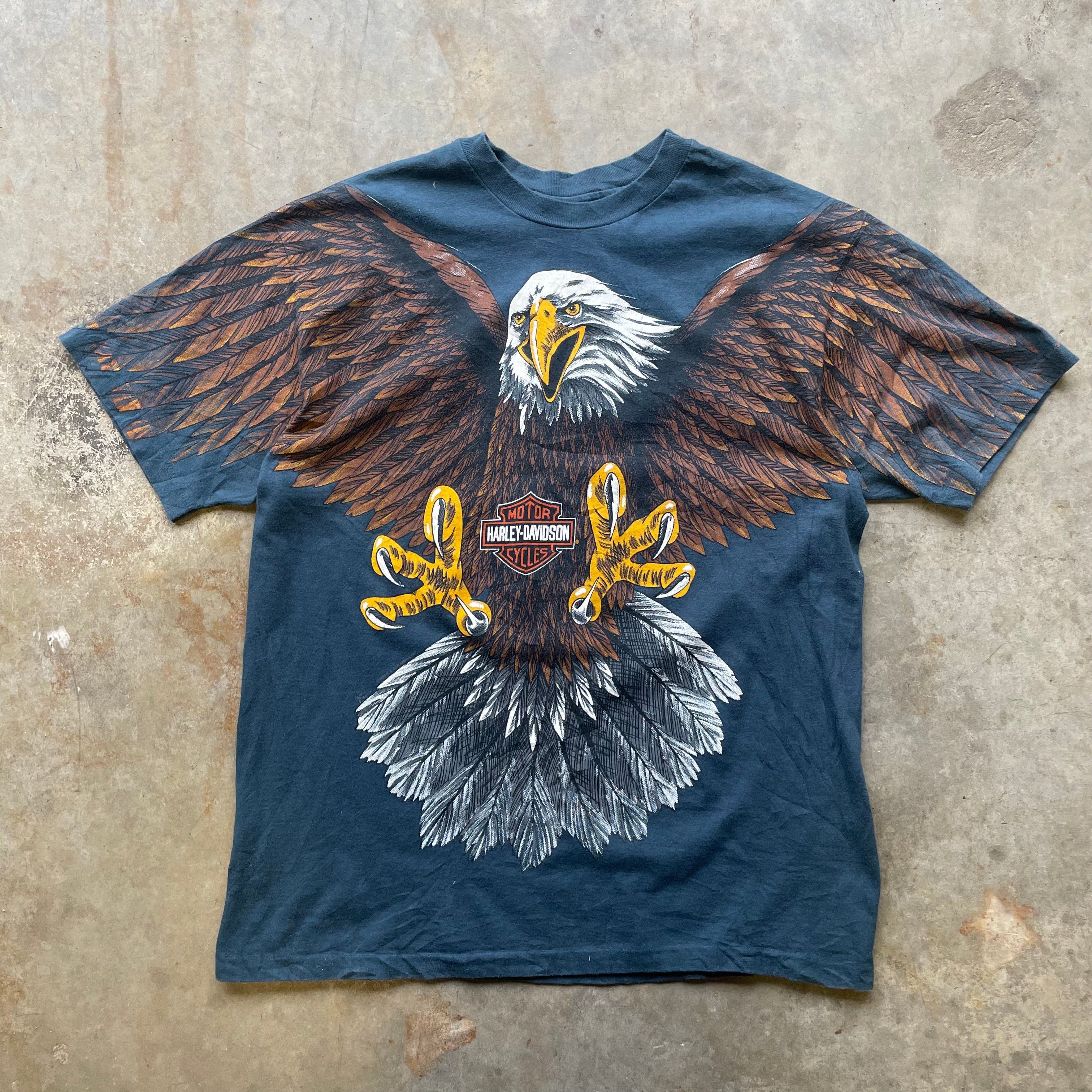 Vintage Harley Davidson Eagle AOP T-shirt