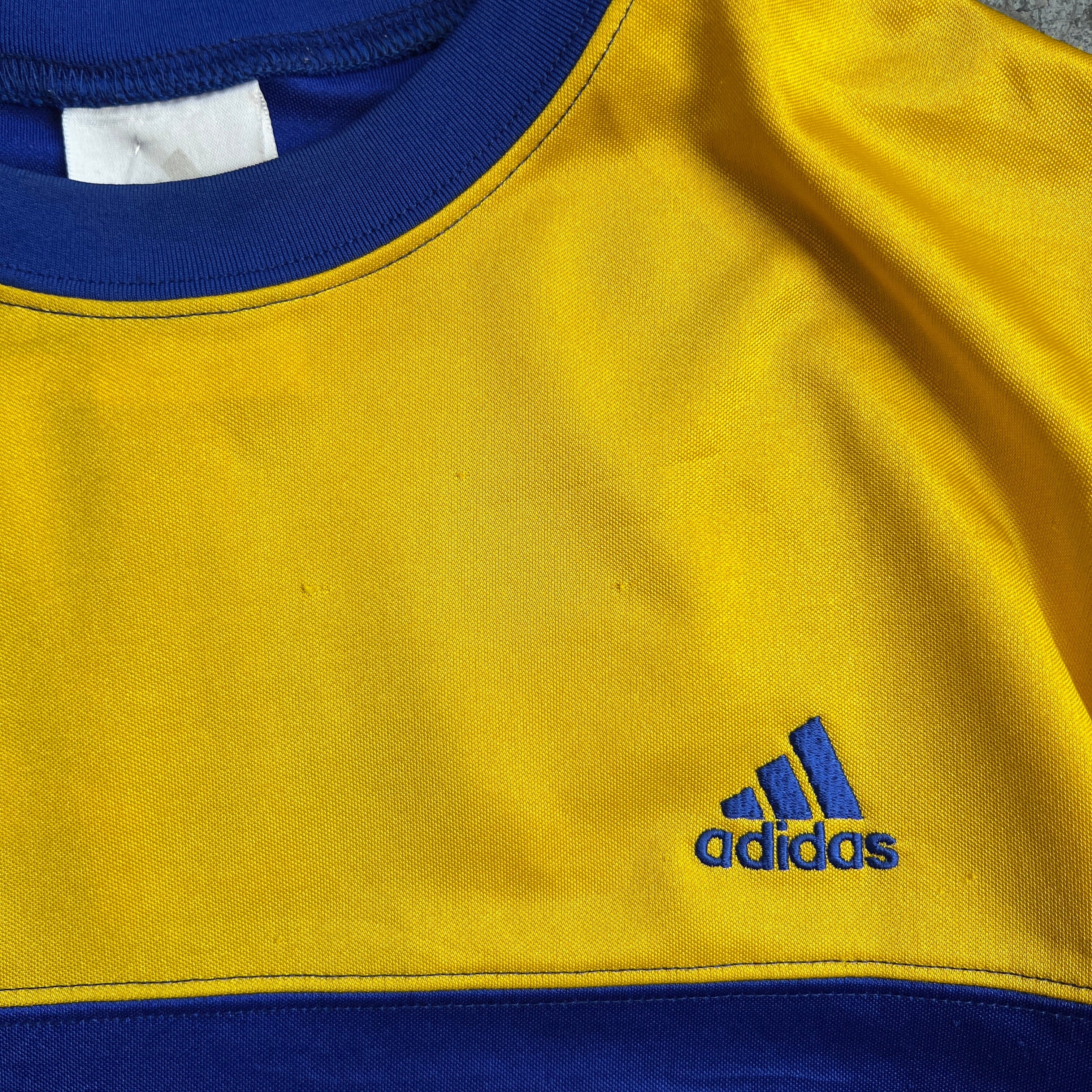 Blue and Yellow Adidas Soccer Jersey Jersey FAIF.CA 