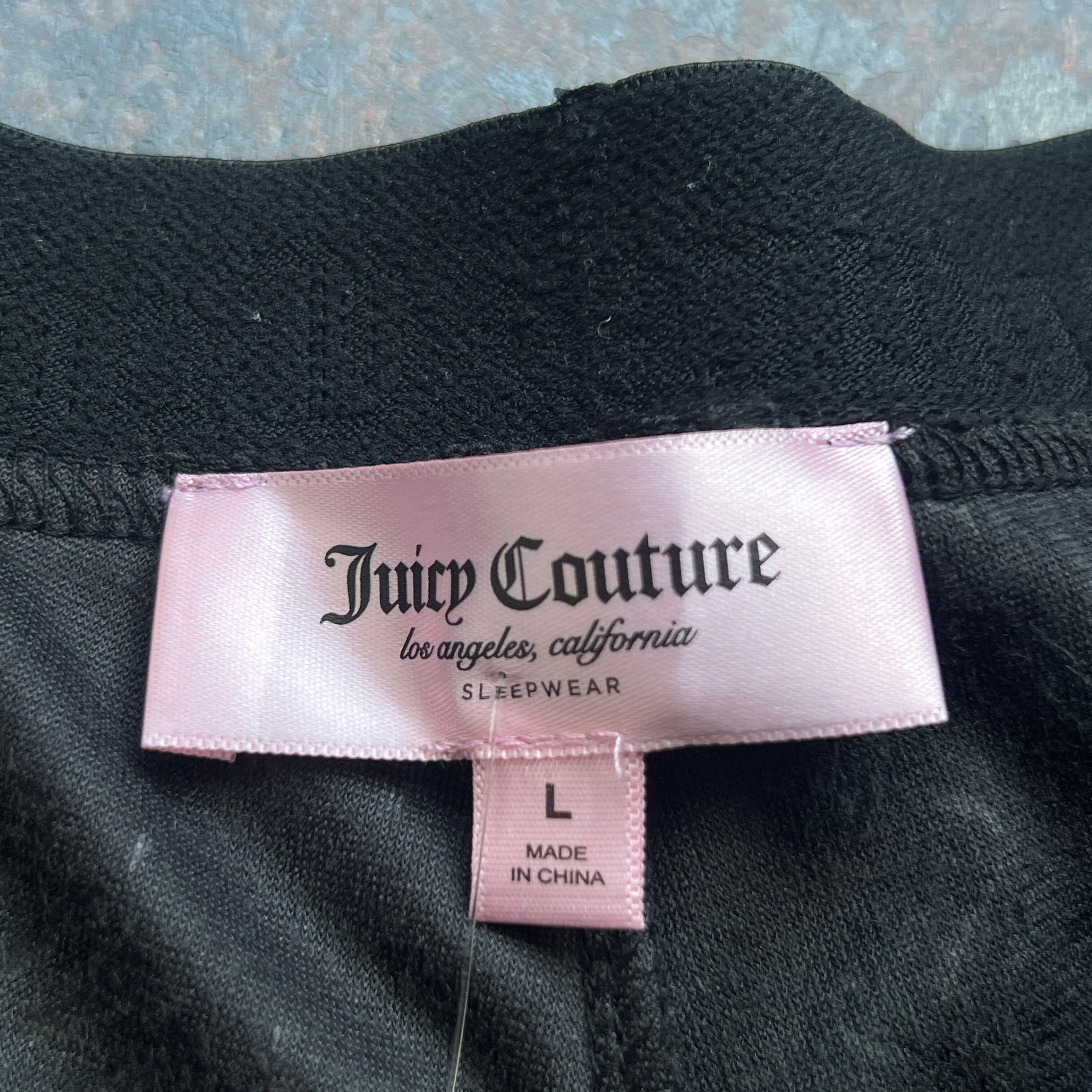 Juicy Couture Black Velour Shorts Size L short OTHER 