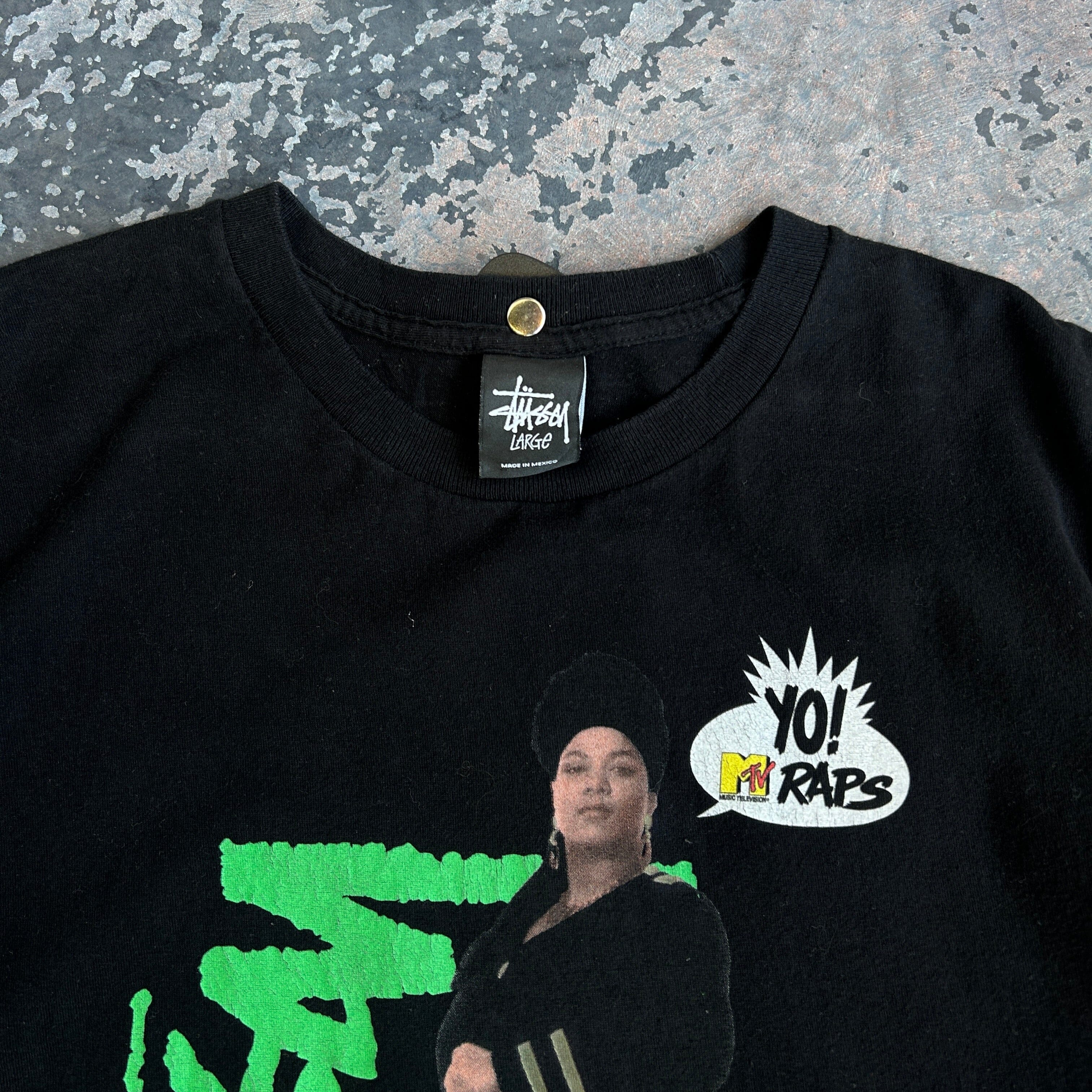 Queen Latifah MTV Stussy T-shirt tshirt FAIF.CA 