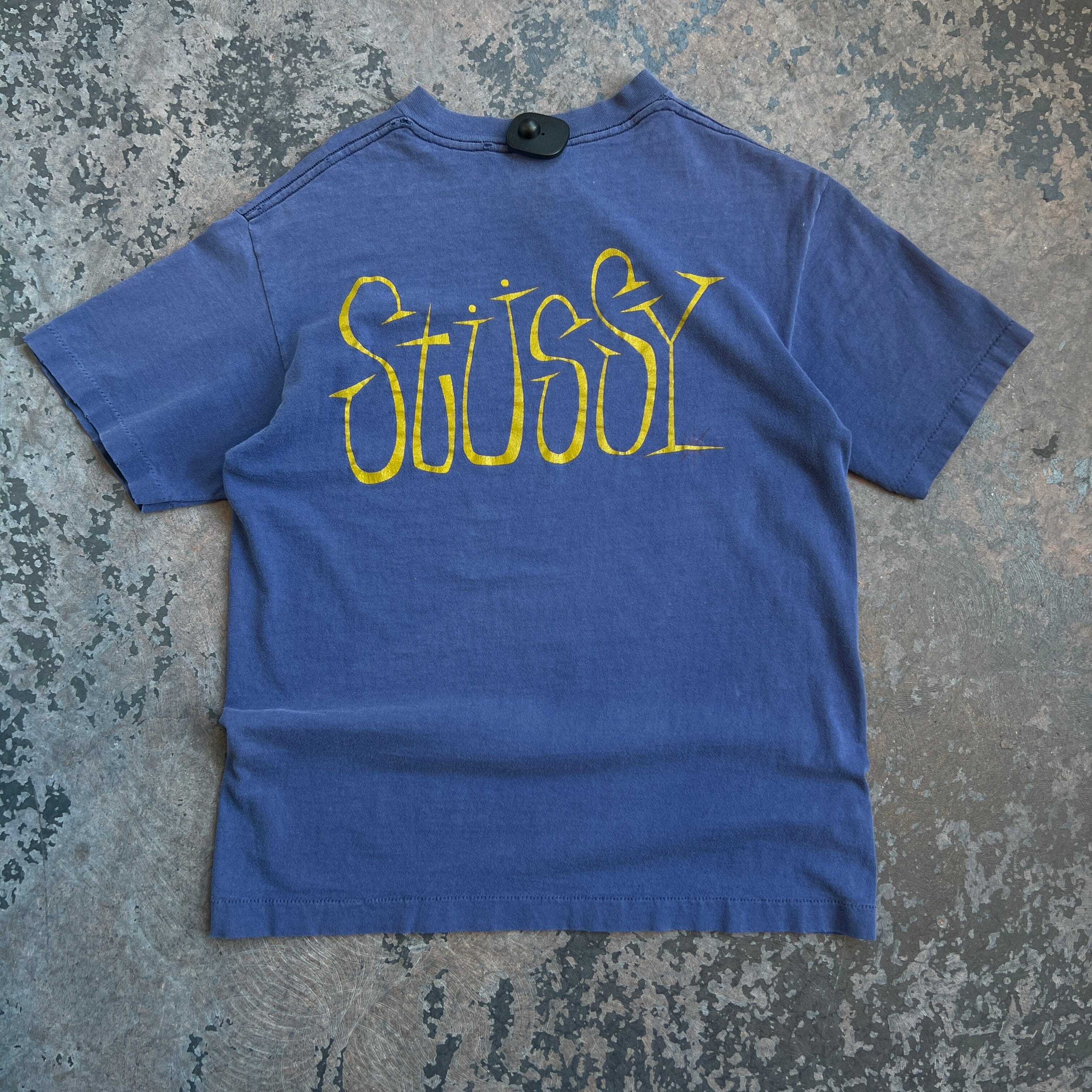 Blue stussy t shirt best sale