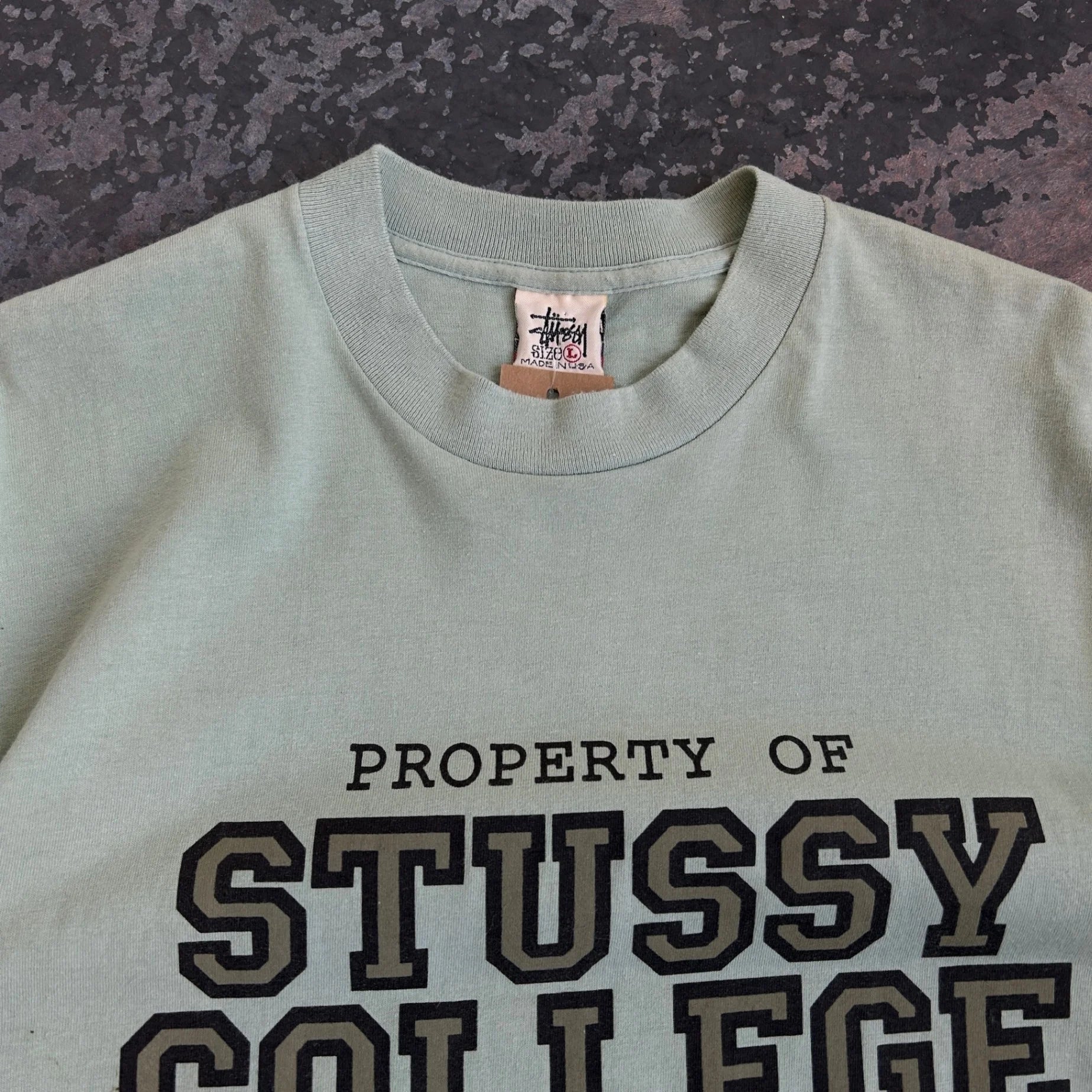 Stussy T-Shirt Green large T-Shirt Stussy 
