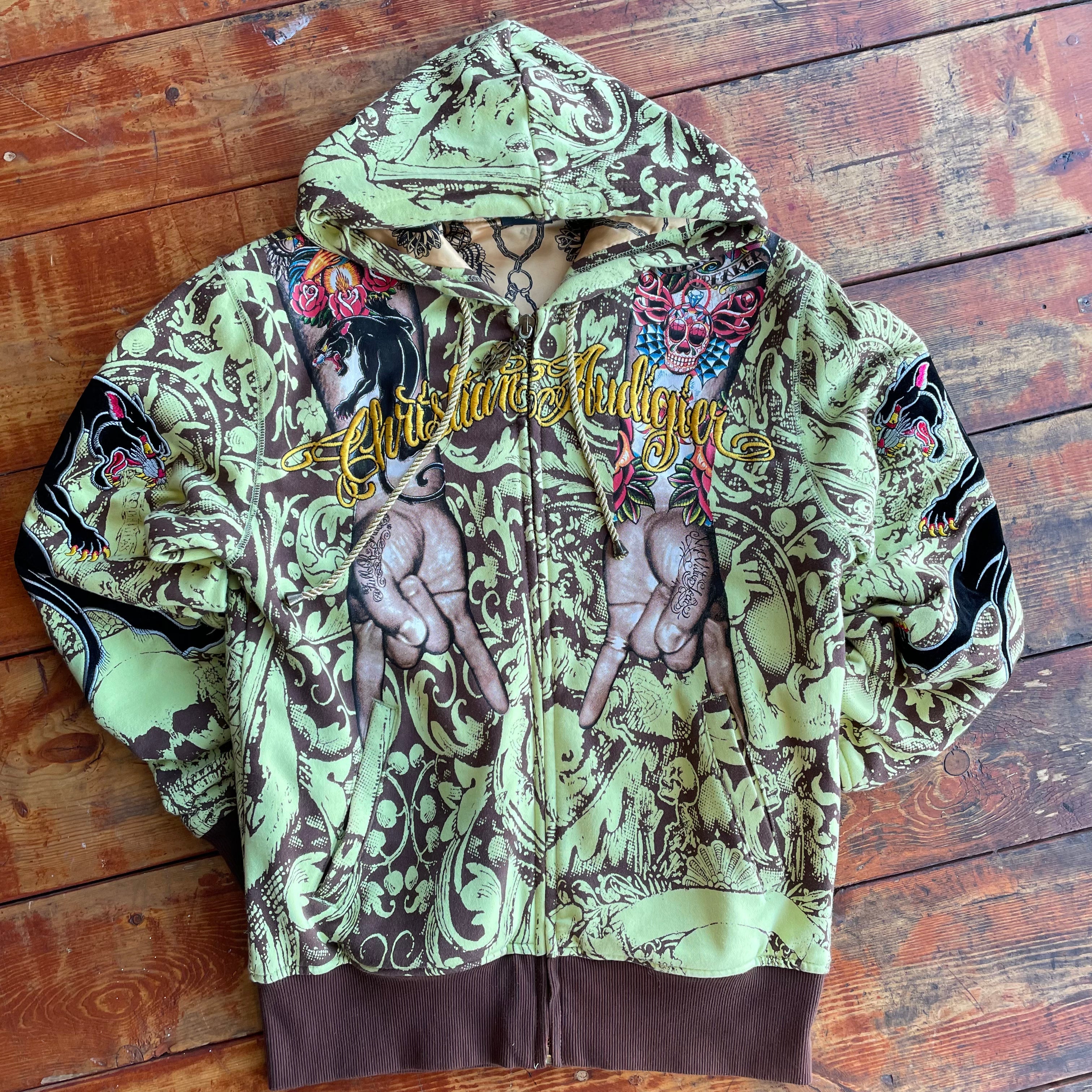 Vintage Christian Audigier Zip Up. (S) hoodie OTHER 