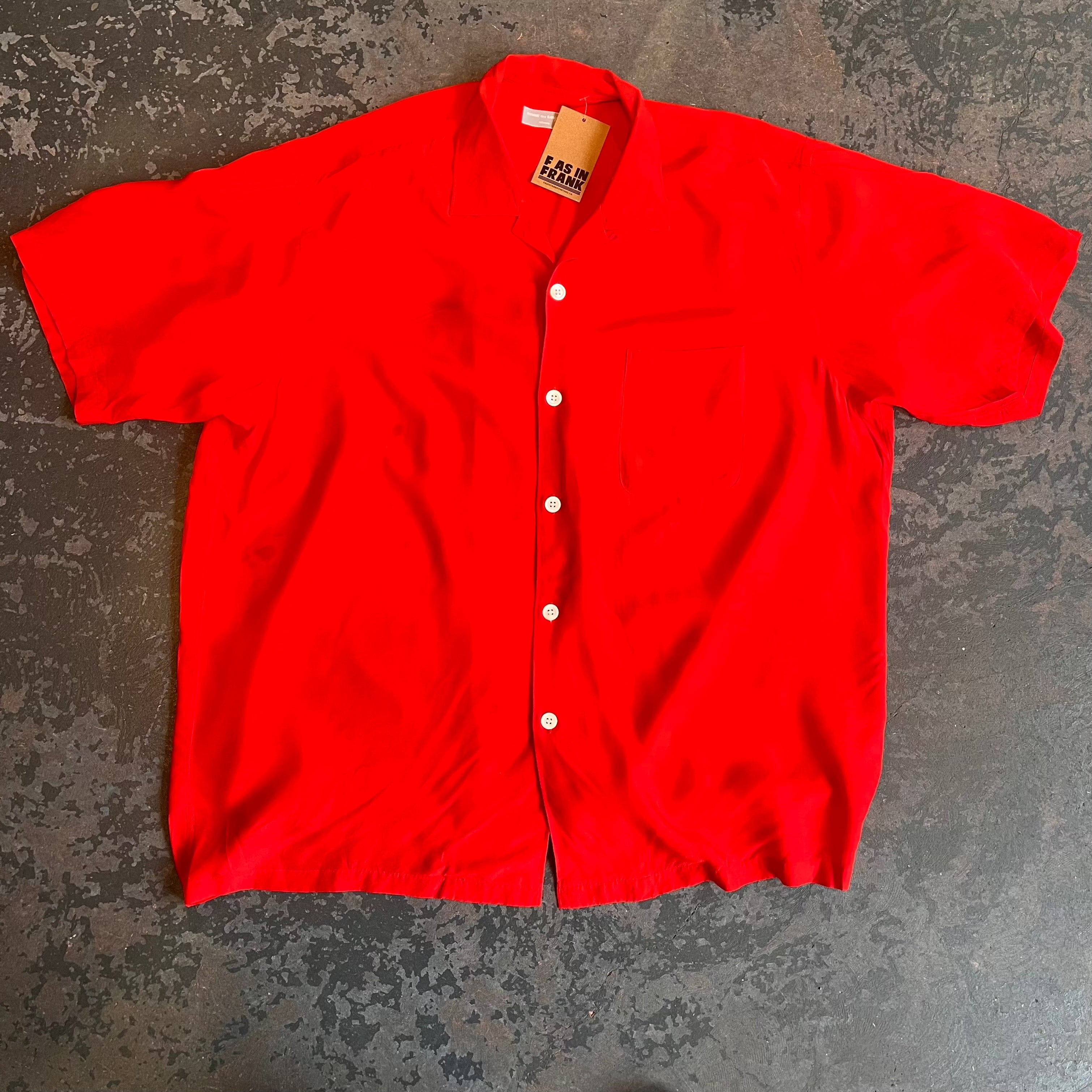 Vintage Comme des Garcons Homme Red Button Up Shirt (L/XL) t-shirt OTHER 