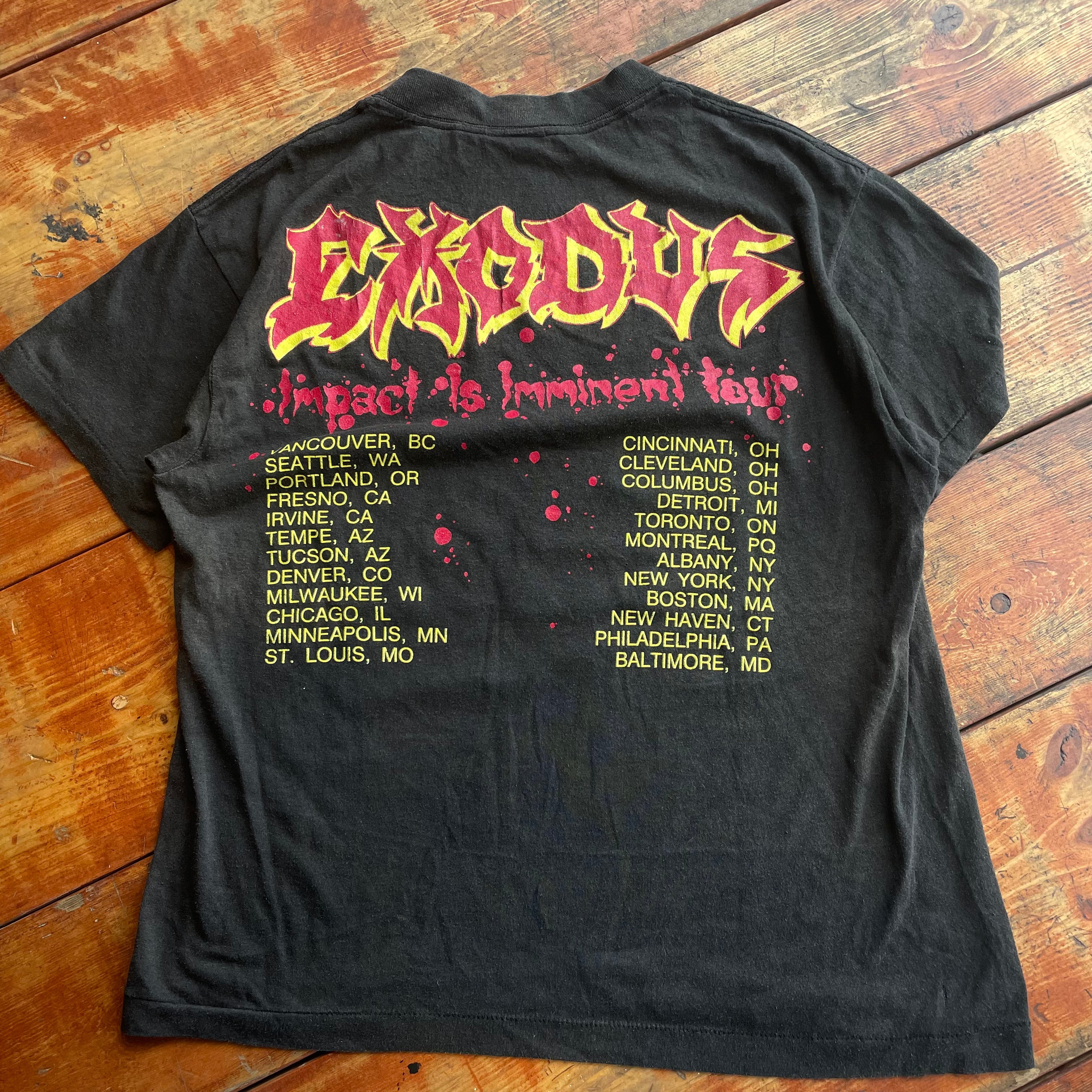 Vintage Exodus Impact Is Imminent Tour Tee. Size M t-shirt OTHER 