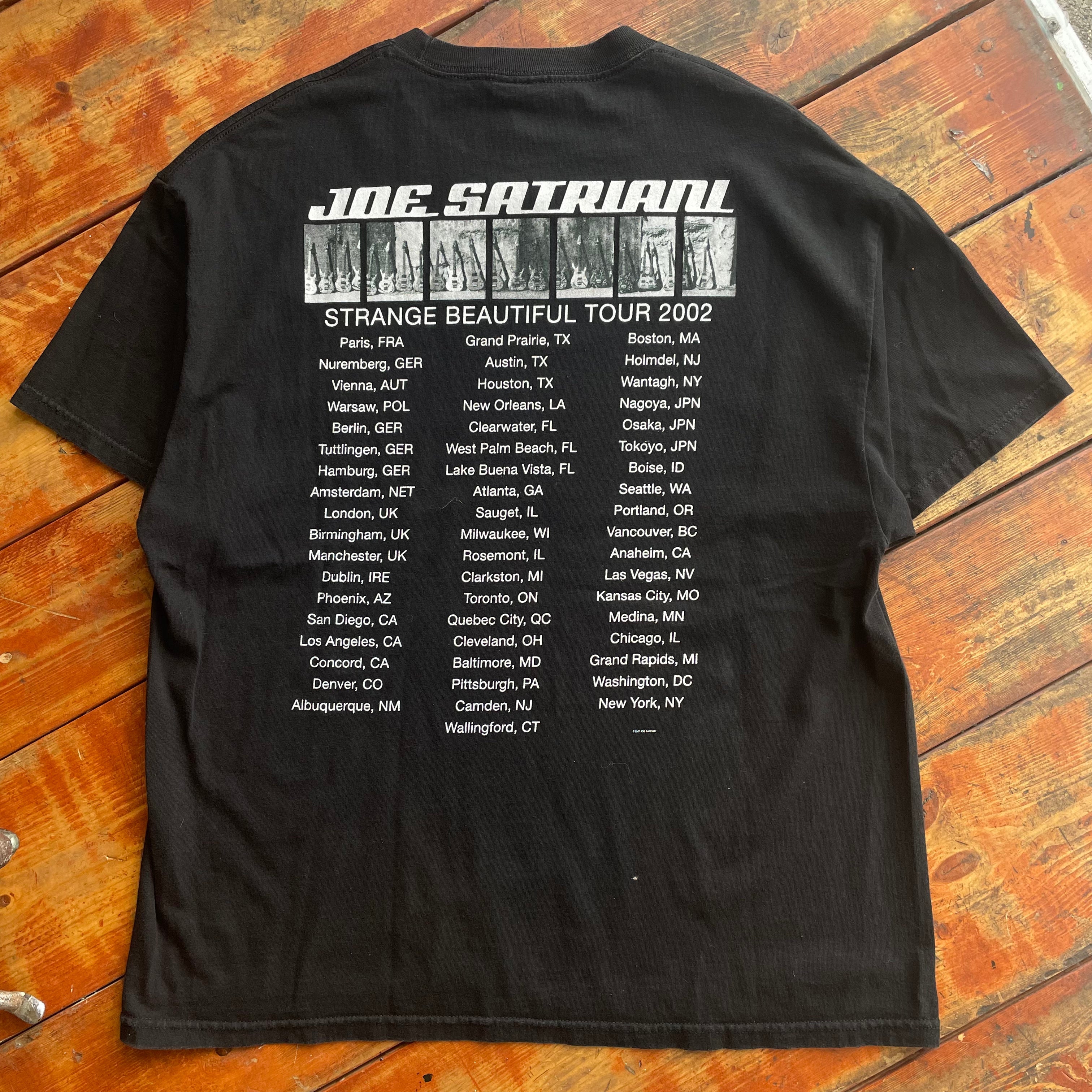 Vintage Joe Satriani 2002 Strange Beautiful Tour Tee. Size XL t-shirt OTHER 