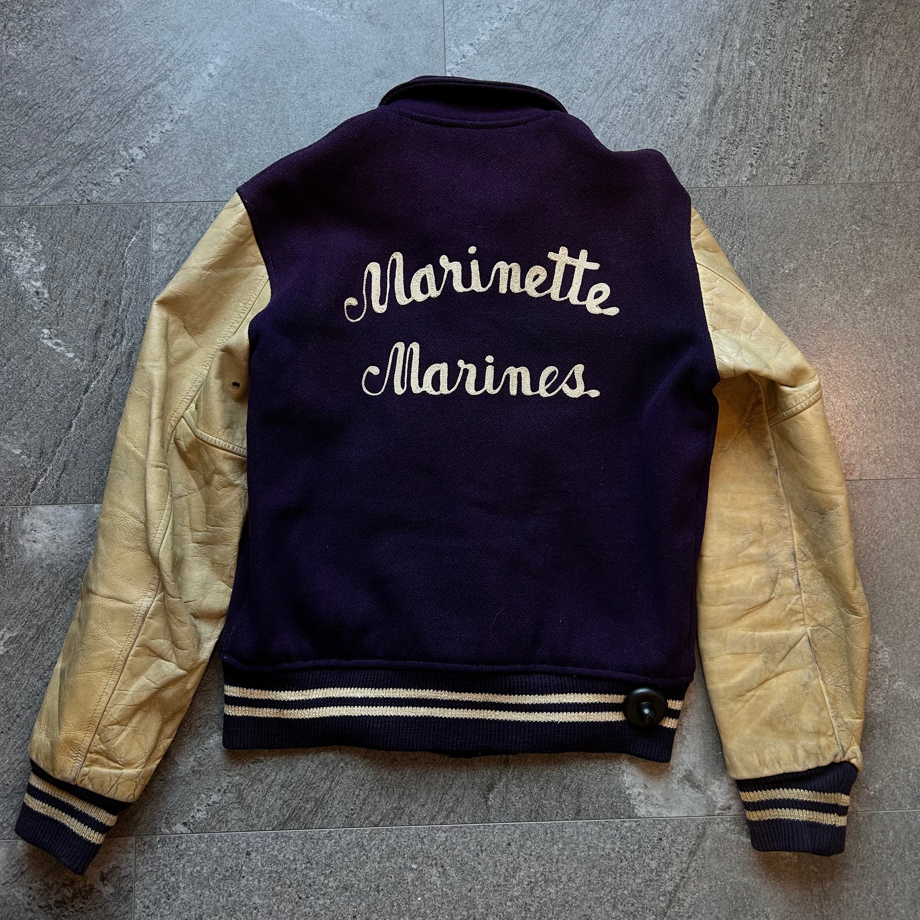 Vintage Marinette Marines Varsity jacket Size-38 jacket OTHER 