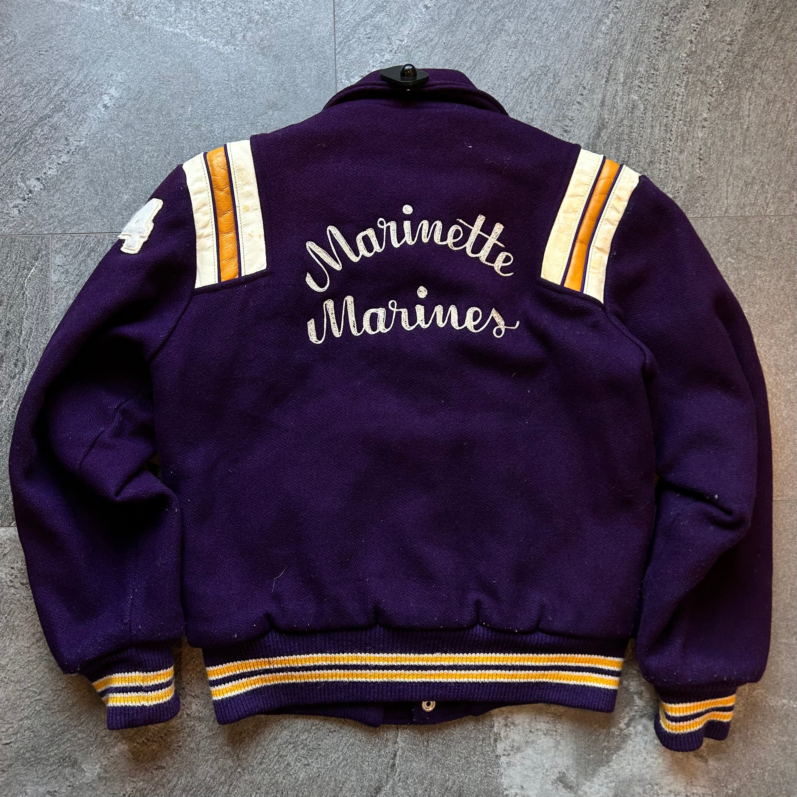 Vintage Marinette Marines Varsity jacket Size-medium jacket OTHER 