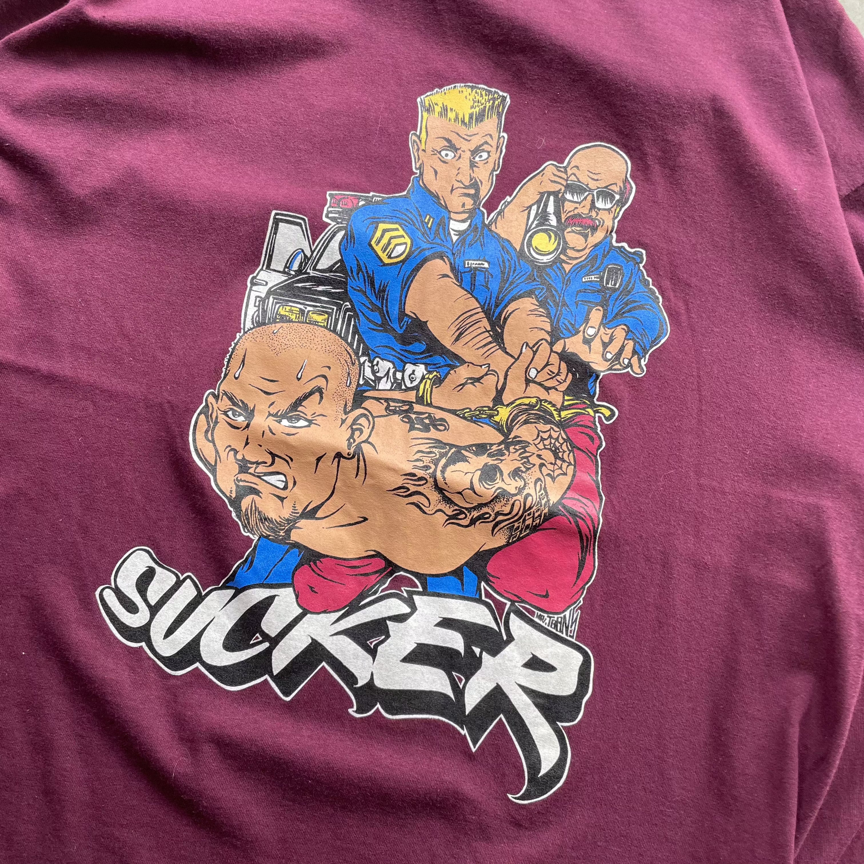 Vintage Mr Toons SUCKER Graphic Long sleeve T-shirt 90s T-Shirt OTHER 