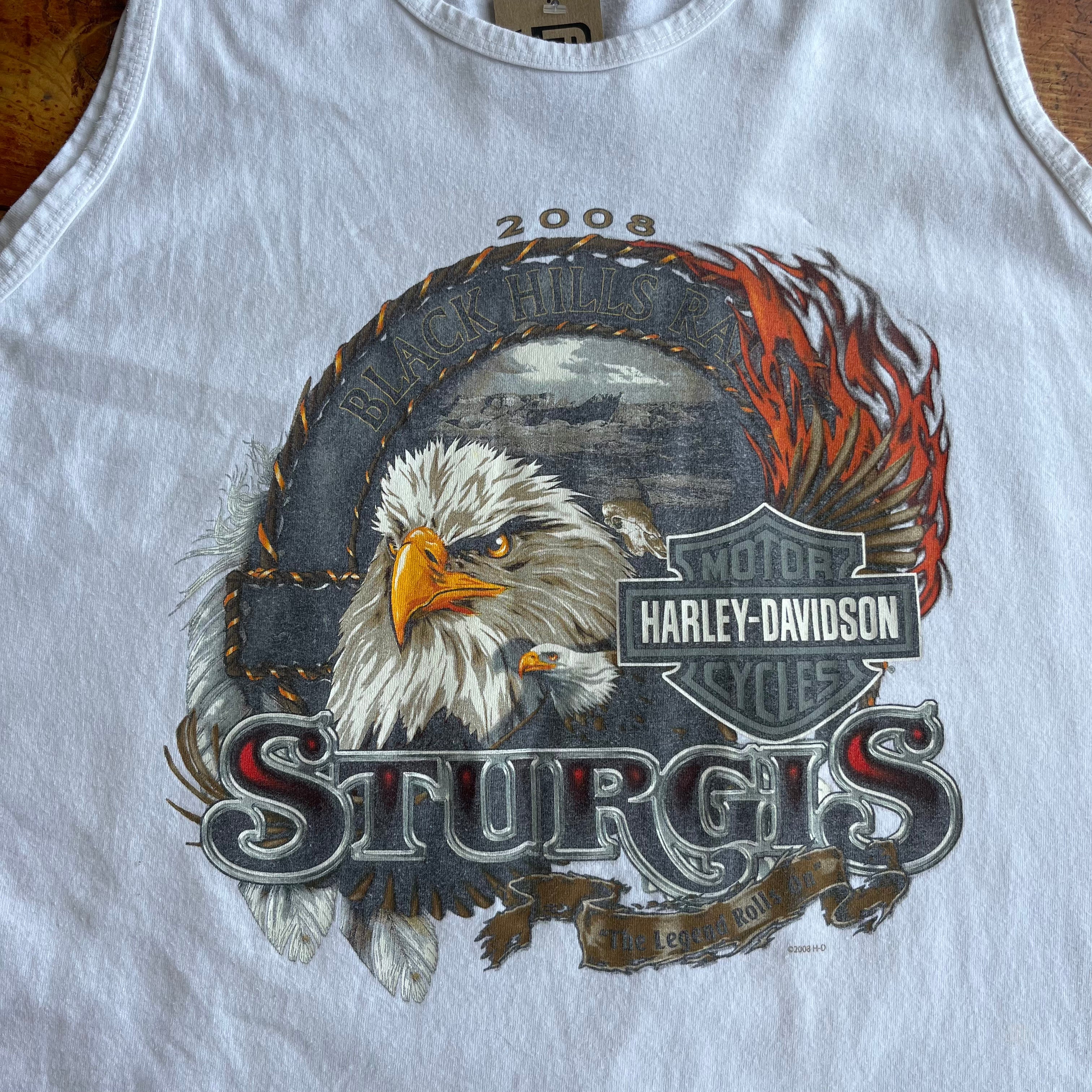 Vintage Sturgis Black Hills Rally Harley Tank. XL t-shirt FAIF.CA 