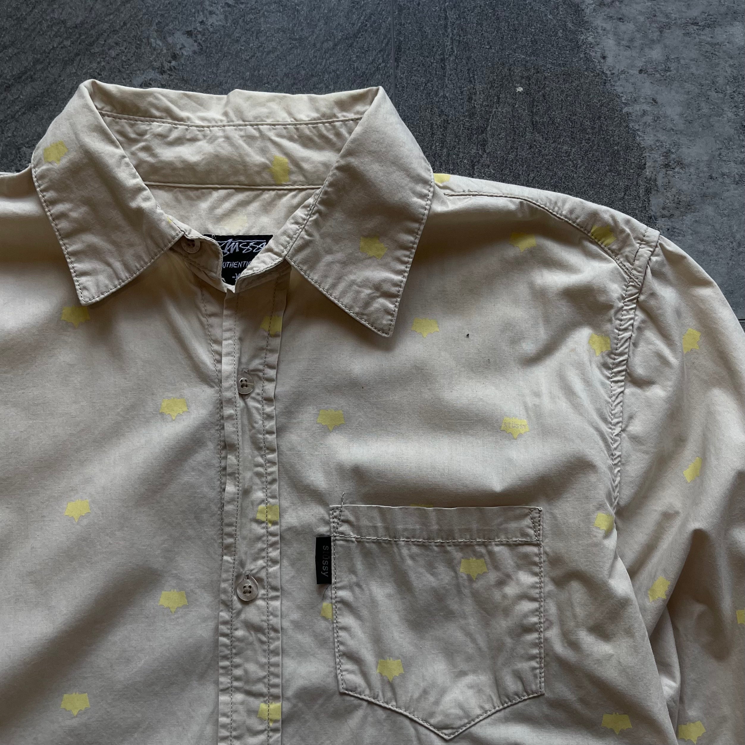 Vintage Stussy Button Up (size M) t-shirt STUSSY 